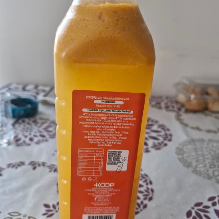 KOOP Market Donmuş Mandalina Suyu İçtikten Sonra Hastaneye Kadar Giden Gıda Zehirlenmesi