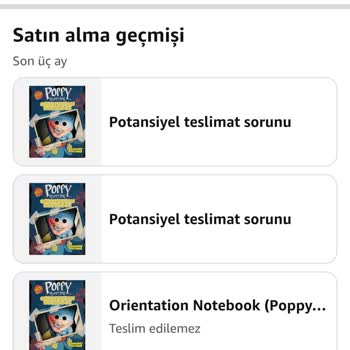 Amazon Üç Tekrarlanan Teslim Edilmemiş Sipariş Ve Kargo İhmali