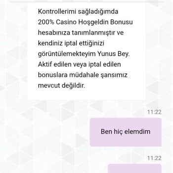Hoş Geldin Bonusu Yetkisiz İptal Edildi Ve 1.840 TL Kaybı