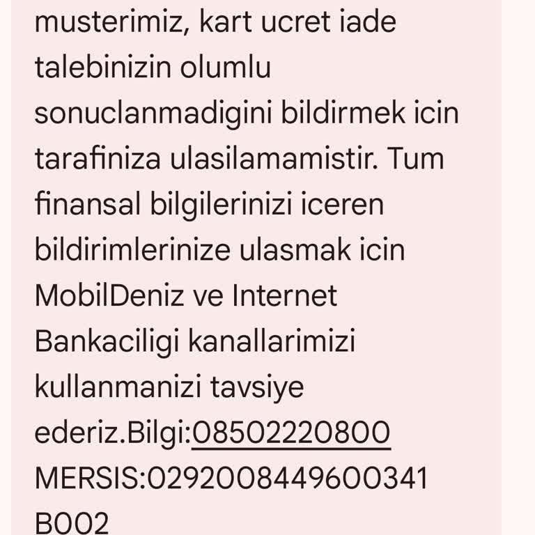 Yıllık Kart Aidatının İadesi Reddedildi, Kart Kapatma Talebi