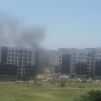 TOKİ İnşaatında Yasadışı Ateş Yakma Ve Duman Sorunu Çevremizi Tehdit Ediyor