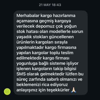 Kargo Takibi Yok, İletişimsizlik Ve Geciken Sipariş İçin İade Talebi