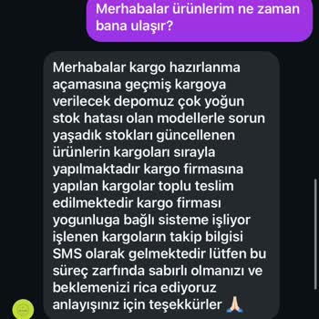 Kargo Takibi Yok, İletişimsizlik Ve Geciken Sipariş İçin İade Talebi