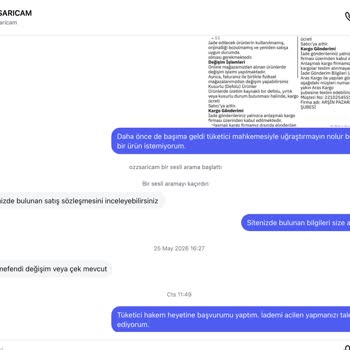 Lekeli Gömlek İadesi İçin Para İadesi Talebi