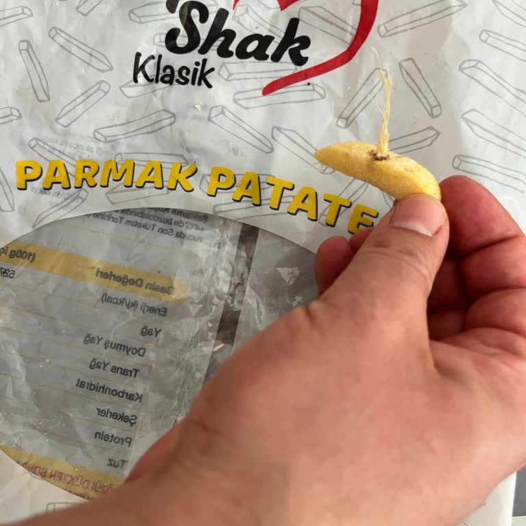 Dondurulmuş Patates Paketi İçinde Çillenmiş Ürün Hijyen Ve Güvenliği Endişelendiriyor