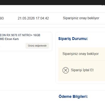 Premium Sapphire Nitro+ Siparişi Haftalarca Bekletildi, Düşük Segment XFX Alternatifi Sunuldu