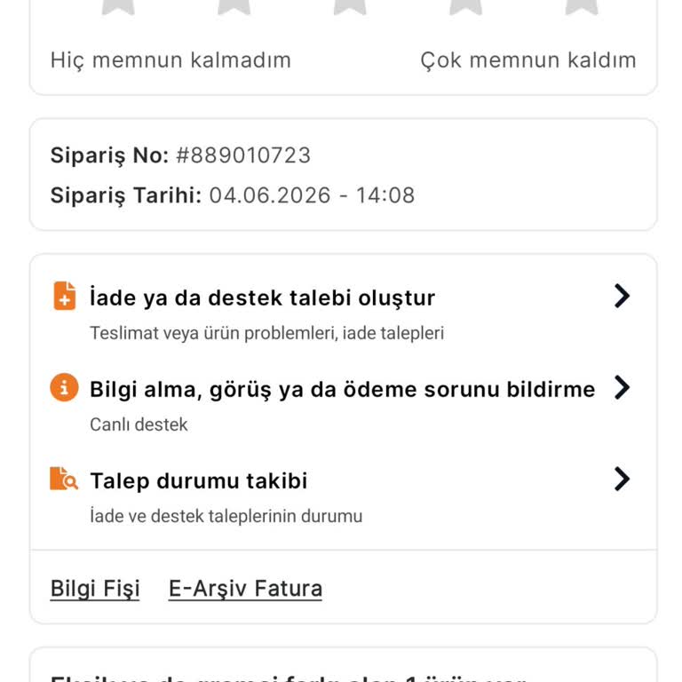 Migros Stokta Olmayan Et Ürünü Ve Teslim Edilmemiş Siparişin Teslim Edildi Olarak Gösterilmesi