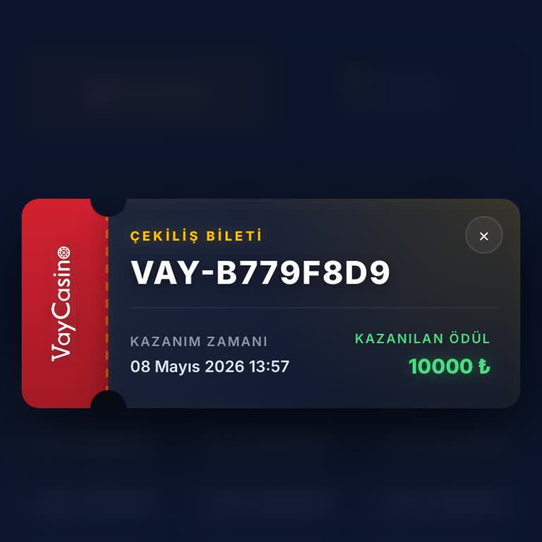Vaycasino’da Kazandığım 100 Bin TL Ödül Verilmedi