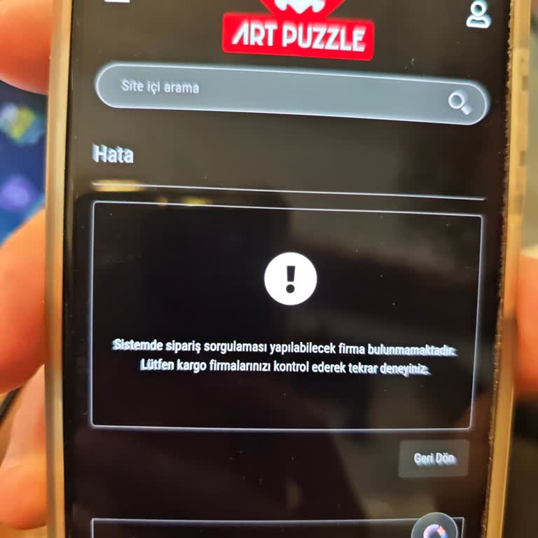 Art Puzzle Siparişim Gecikti Ve Müşteri Hizmetlerine Ulaşılamıyor