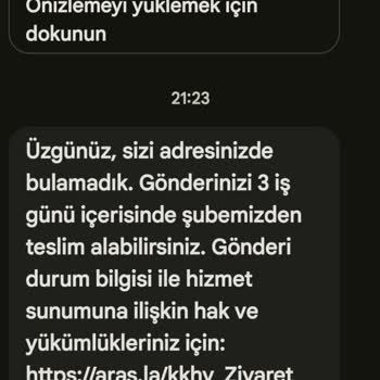Yanlış Kapı Fotoğrafı Ve Adreste Yok Bildirimi Nedeniyle Kargo Teslim Edilemedi