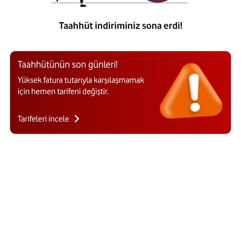 Sadık Vodafone Müşterisine Uygun Tarife Teklifi Sunulmadığı İçin Memnuniyetsizlik