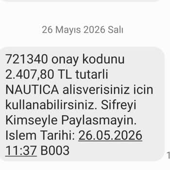 Nautica Sanal Pos Hatası Nedeniyle Kartımdan Çekilen 2.407,80 TL İadesi Sağlanmadı