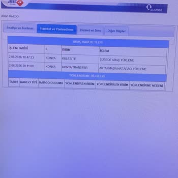 Aras Kargo’da Üç Siparişin Teslimat Gecikmesi