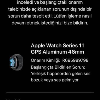 Apple Watch Hoparlör Arızasının Tekrarlaması Ve Yüksek Ücretli Onarım İtirazı