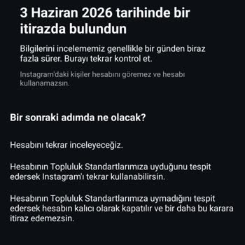 Instagram Hesabım Sebepsiz Tekrarlanan Askıya Alındı, Açıklama Ve Açılma Talebi