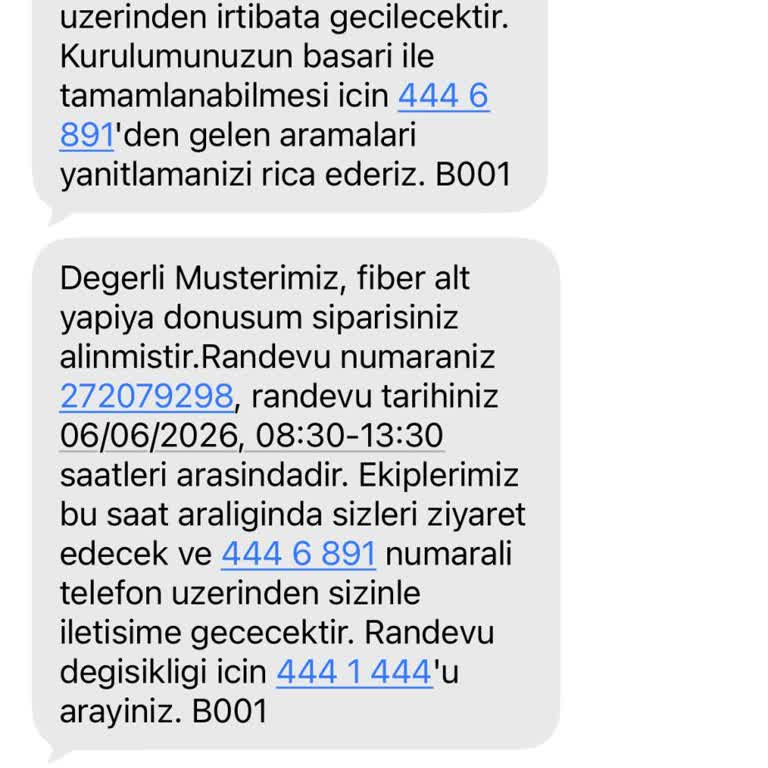 Fiber Dönüşüm Randevuları Gerçekleşmedi Ve VDSL Hattım Sürekli Kesiliyor