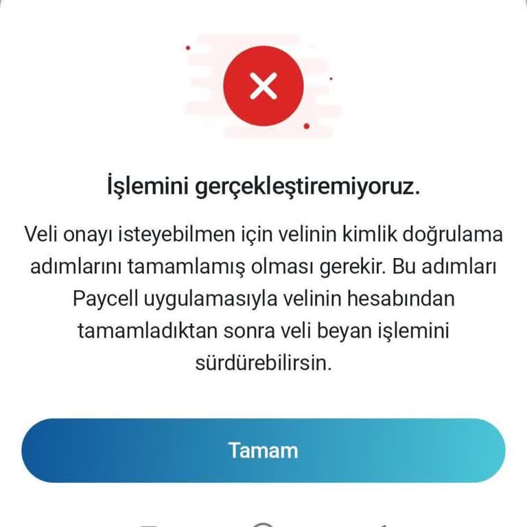 Veli Beyanı Onayı Gelmediği İçin Paycell Kart Aktifleştirilemiyor