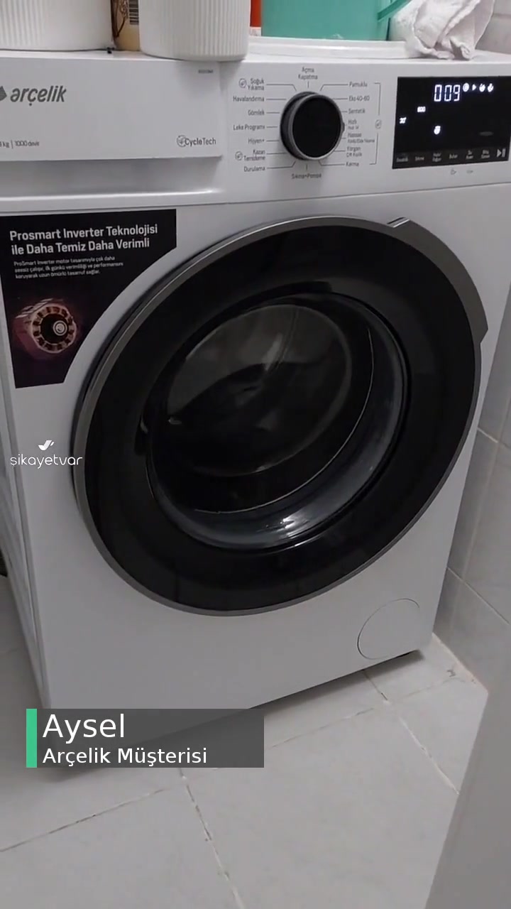 Arçelik 9100 DMX Çamaşır Makinesinden Ses Geliyor!