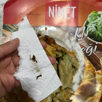 Börek İçinde Böcek Bulunması Hakkında Şikayet Ve İade Talebi