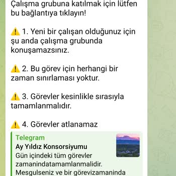 Telegram Üzerinden Gelen Sahte Görev Yap, Kazan Teklifi Ve Kişisel Veri Güvenliği Talebi