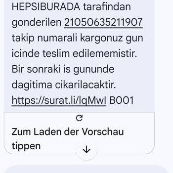 Teslim Edilemedi Gösterimi Ve Bilgilendirme Eksikliği