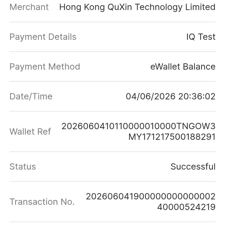 I Want a Refund for an Hong Kong QuXin IQ Test Subscription I Never Agreed To