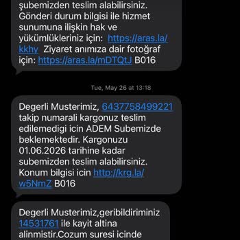 Aras Kargo Dağıtıcısının Telefon Sessizliğinde Teslimatı Reddetmesi