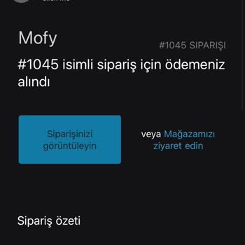 Mofy.com.tr Siparişim Kargoya Verilmedi