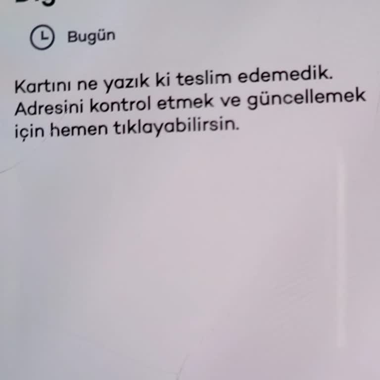 Kuryenin Teslim Etmemesi Nedeniyle Ek Kartım Ve Randevularım Mağdur Oldu