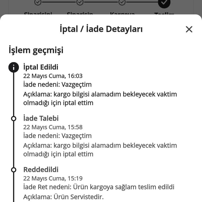 İptal Edilen Bulaşık Makinesi Ücretinin İadesi Yapılmadı