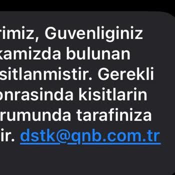 Hesaplarım Kısıtlandı, Mobil Bankacılık Kullanılamıyor