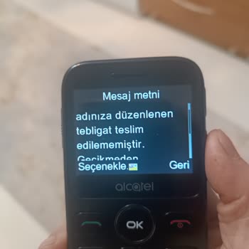 Yanıltıcı SMS: Gerçekte Olmayan Tebligat İddiası