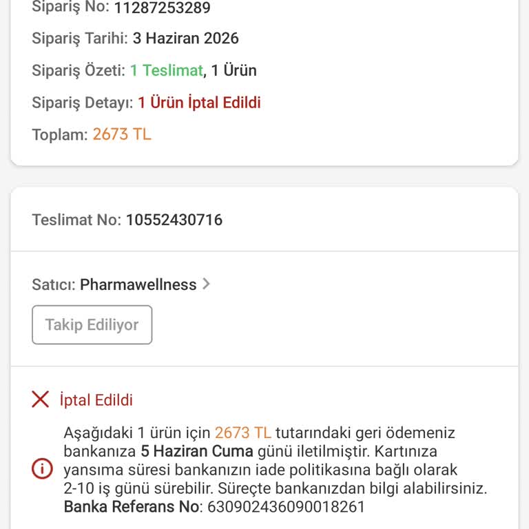 Trendyol Acil İhtiyaçta Fiyat Artışı ve Sipariş İptali