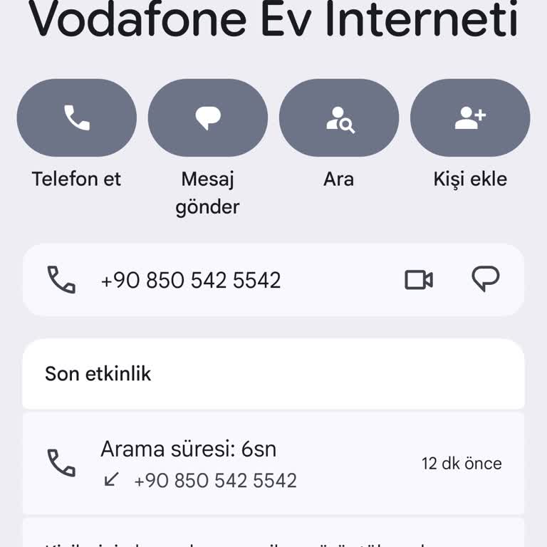 İptal Edilen Vodafone Fiber Aboneliği İçin Sürekli Spam Aramaları