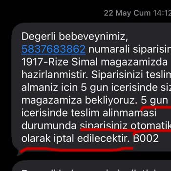 Ebebek Cayma Talebim Reddedildi ve Ücretim İade Edilmedi