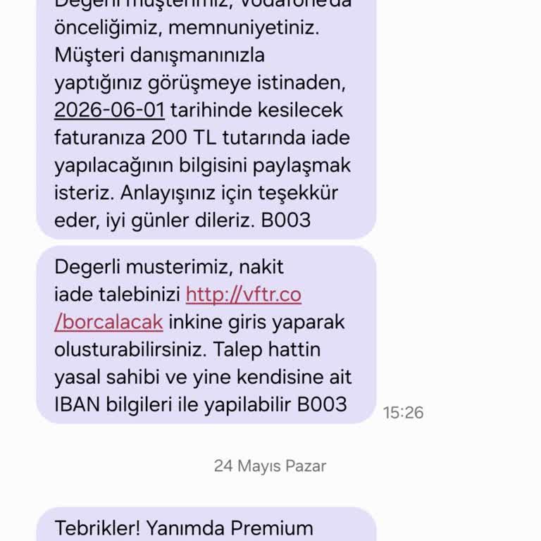 Vodafone Premium Üyeliğim İptal Edilmedi Ve Ücret Kesilmeye Devam Ediyor