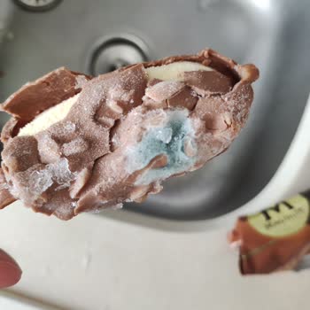 Magnum Mini Badem Dondurmasında Parçalanmış Ve Küflü Ürün