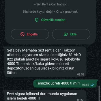 Depozito Temizleme Ücreti İadesi Talebi