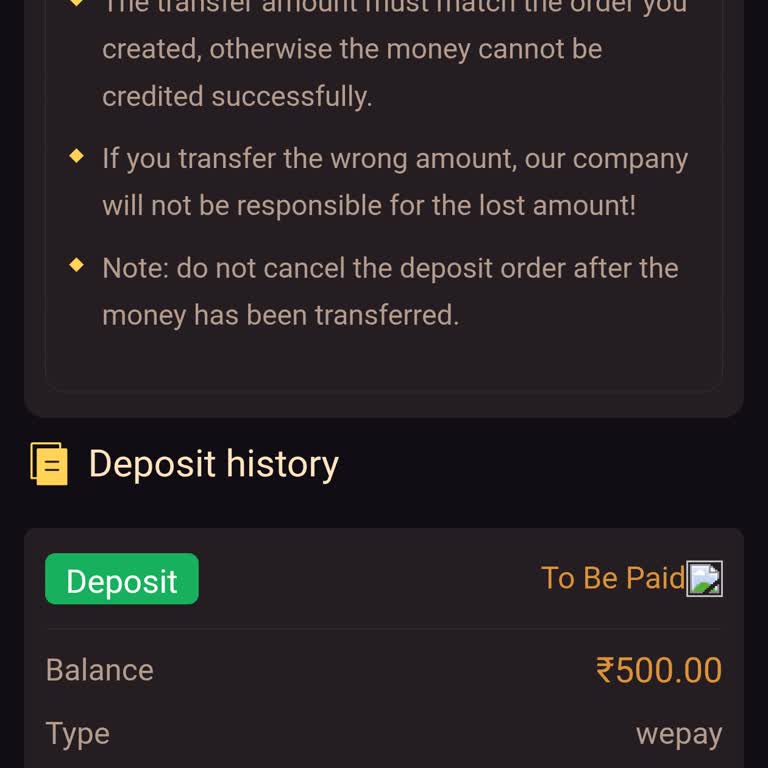 Tashan Win Payment Not Submitted