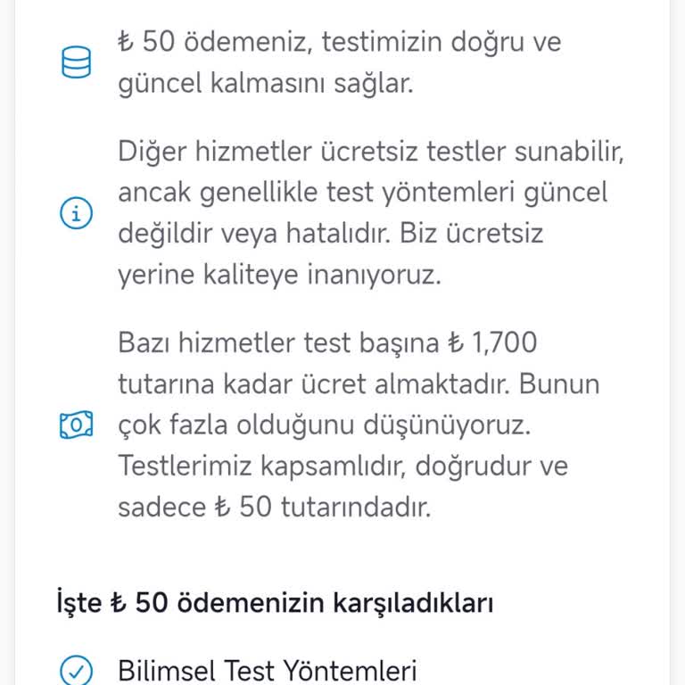 eFAQ Raporu Görebilmem İçin Benden 50 TL Talep Edildi