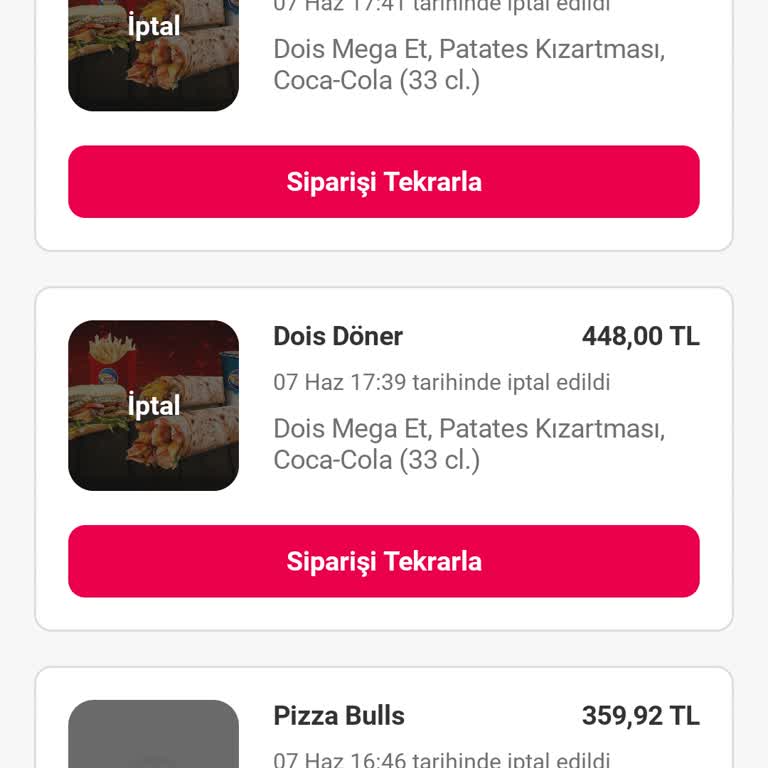 Dois Döner Yemeksepeti'nde Minimum Sipariş Tutarı Hatası Ve Restoranın Saygısız Tavrı