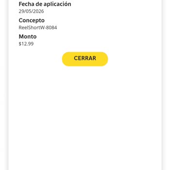ReelShort, Solicito Reembolso Por Cobro No Reconocido y Cancelación