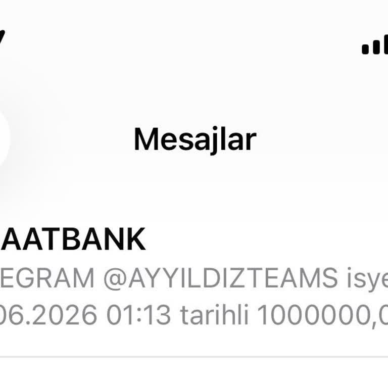 Bilgim Dışı 1.000.000 TL İşlem Girişimi Ve Ziraat Bankası Müşteri Hizmetlerine Ulaşılamaması