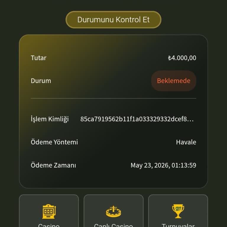 Para Çekme Talebim Uzun Süre Beklemede Ve Çözüm Sağlanmadı