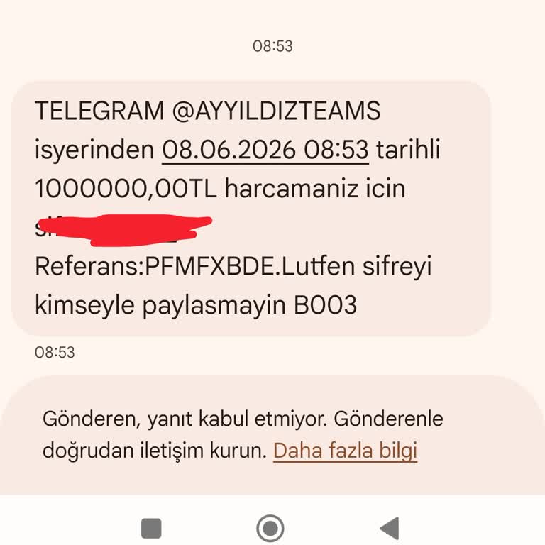 Yetkisiz 1 Milyon TL İşlemi Ve Kart Güvenliği Endişesi