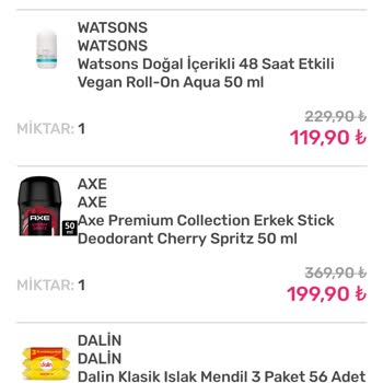 Watsons Web Sitesinde Fiyat Hatası Nedeniyle Fazla Ücret İadesi Talebi