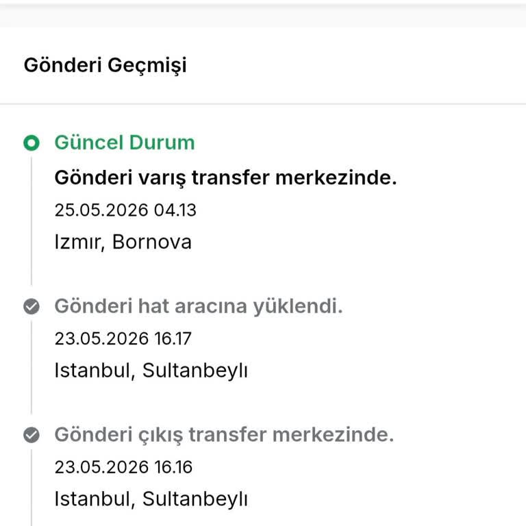 Teslim Edilmemiş Sipariş Ve Açıklama Talebi