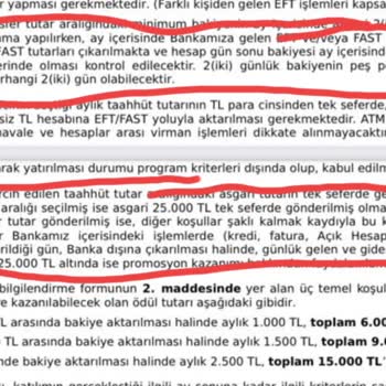 Halkbank Paraf Kazançlı Geçiş Programı'nda Hak Edilen 2500 TL Puanı Alamama