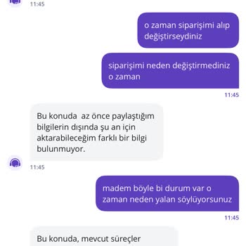 Teslimat Gecikmesi, Soğuk Yemek Ve Çelişkili İade