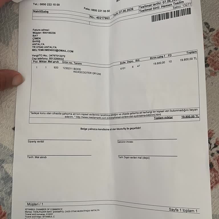 Şarj Olmayan Scooter İçin Hemen İade Ve Değişim Talebi